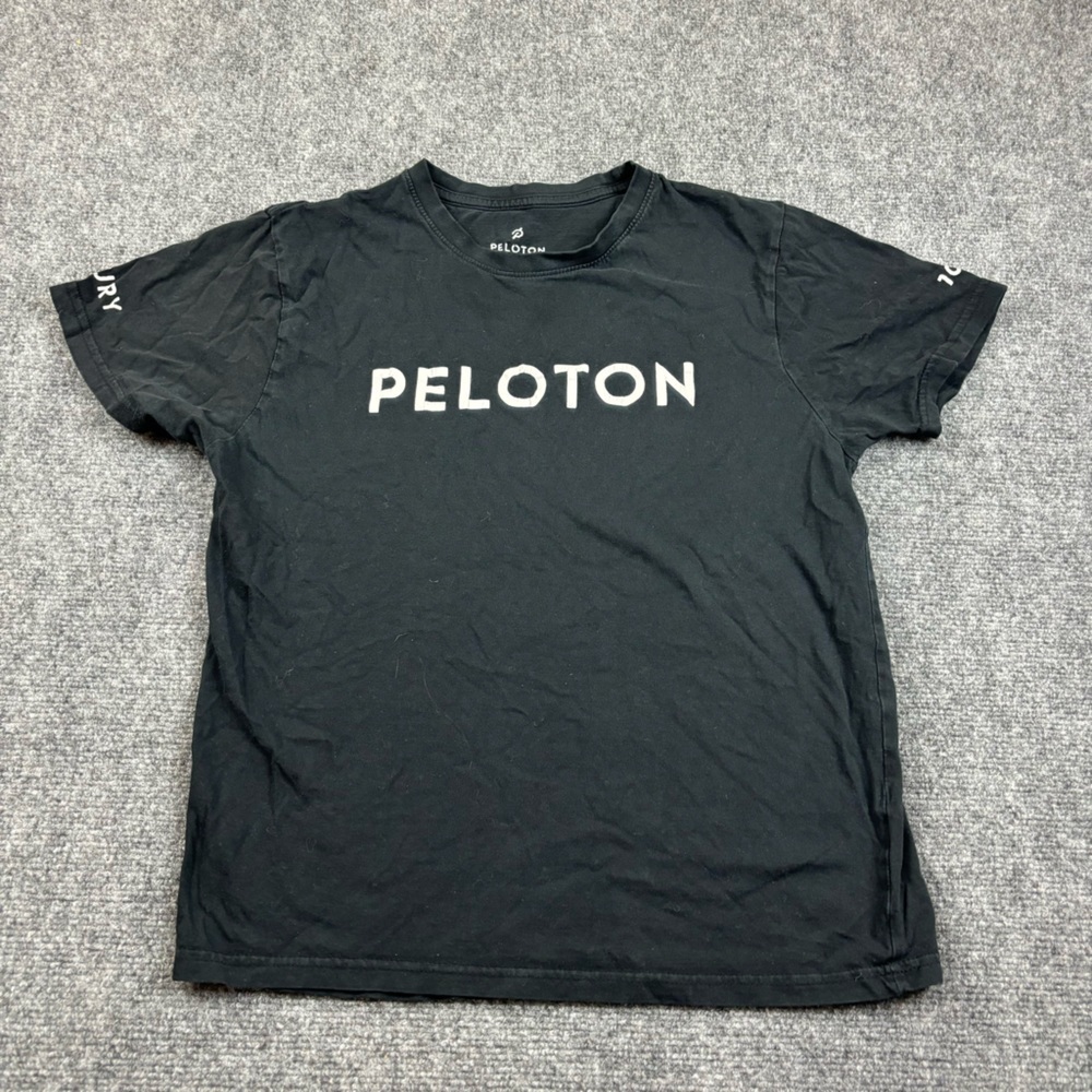 PELOTON Black Logo Short Sleeved T-Shirt size: Small